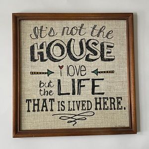 Hobby Lobby House Love Life Decor Sign